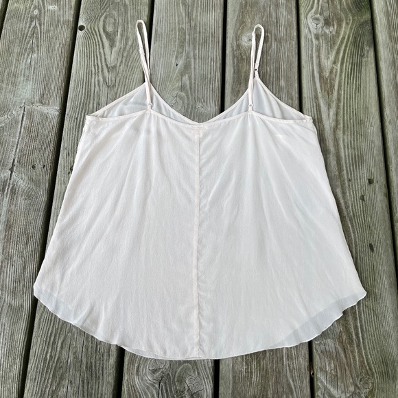 Cami Top: Aritzia Wilfred Pale Pink Silk Tank - Picture 2 of 9